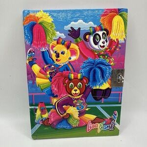 VTG Lisa Frank Cheerleader Bears Diary Journal 90's